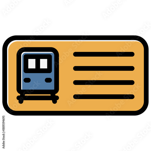 train ticket icon