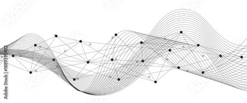 Big data visualization on white background