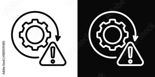 Troubleshooting Icon White And Black Background Style