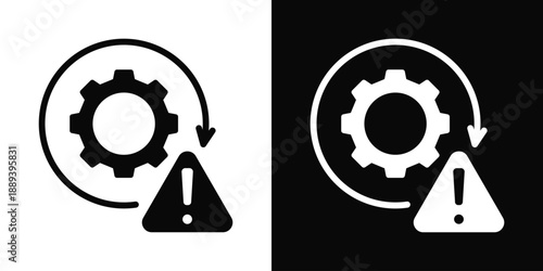 Troubleshooting Icon White And Black Background Style