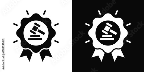 Trademark Icon White And Black Background Style