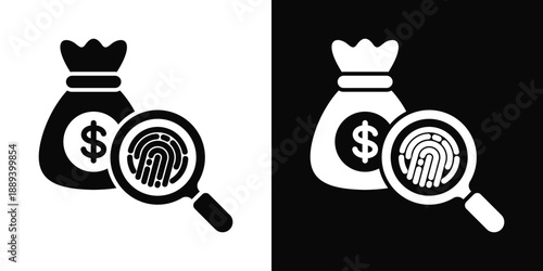 Precedent Icon White And Black Background Style