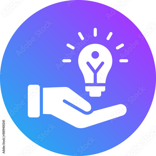 Creativity solution icon for management productivity, business, website, application, printing, document, poster design, etc