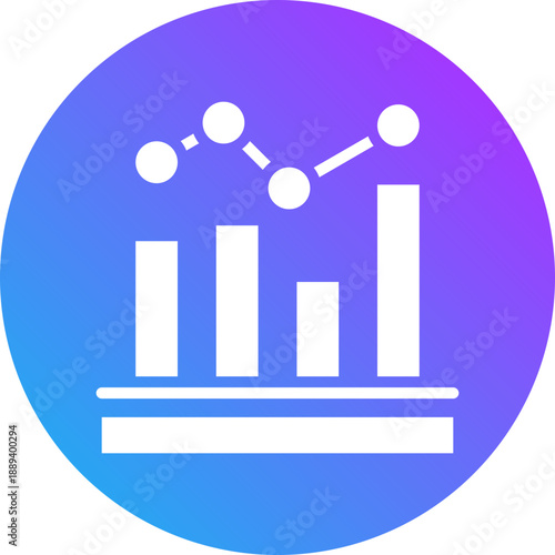 Statistics icon for management productivity, business, website, application, printing, document, poster design, etc
