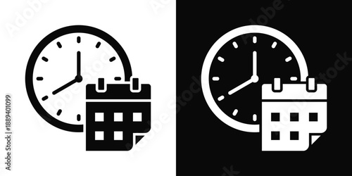 Contract Law Icon White And Black Background Style