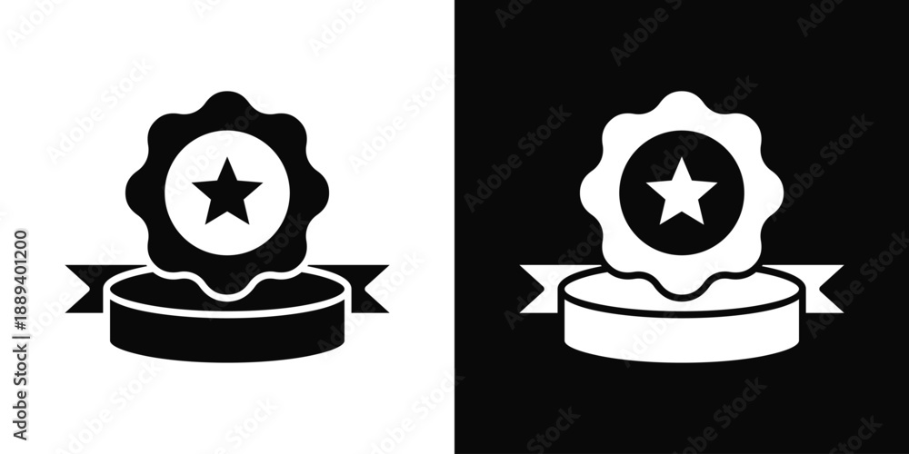 Fototapeta premium Representation Icon White And Black Background Style
