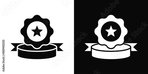 Representation Icon White And Black Background Style