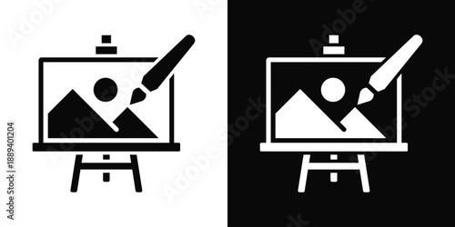 Real Estate Law Icon White And Black Background Style