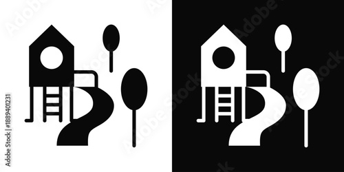 Legal Compliance Icon White And Black Background Style