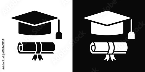 Precedent Icon White And Black Background Style