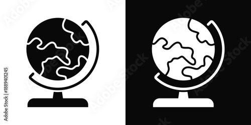 Plea Icon White And Black Background Style