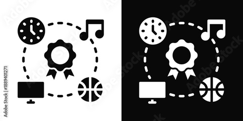 Prosecutor Icon White And Black Background Style