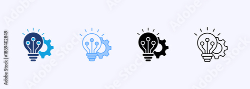 Innovation Icon Set Multiple Style Collection