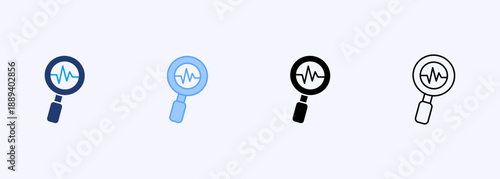 Anomaly Detection Icon Set Multiple Style Collection