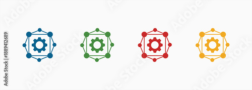 Complexity Icon Set Color Multiple Style Collection