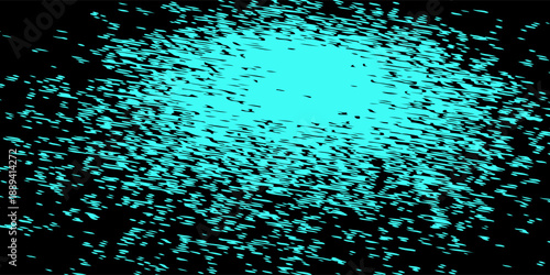 Modern and minimalist fingerprints on a black background. Fingerprints with ultraviolet light. eps 10