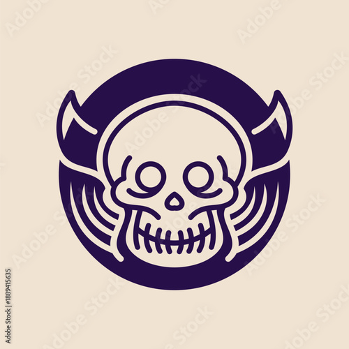 Mighty Horned Skull Studio Logo