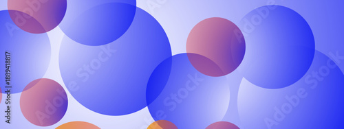 Elegant purple and blue circular composition with soft gradients and translucent layers for digital art