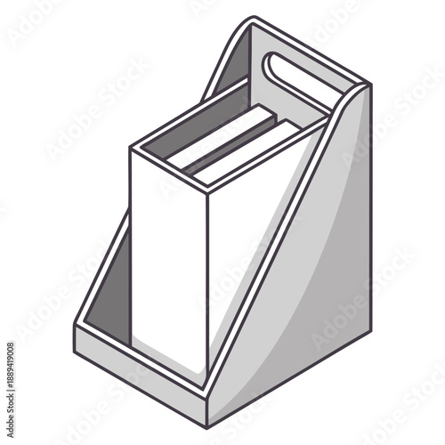 magazine-holder-isolated-on-pure-white-background-.eps