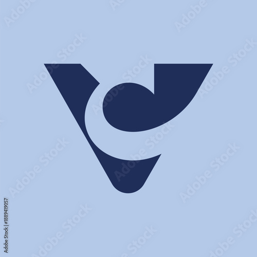 Modern Letter VC Monogram Logo