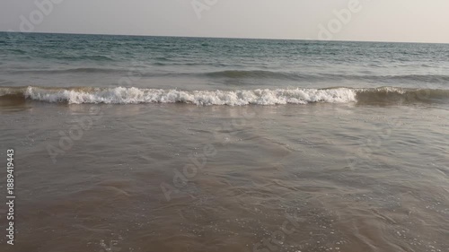 Puri Sea Beach Odisha India 4K Video | Waves of Bay of Bengal Near Jagannath Puri