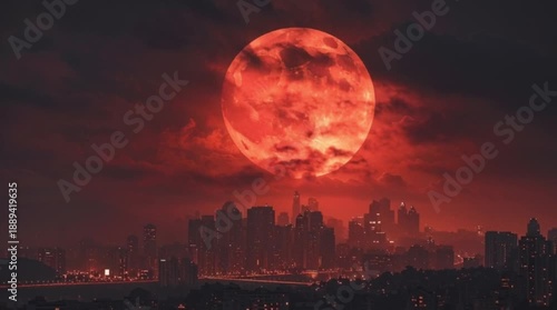 Red Moon Apocalypse Scene