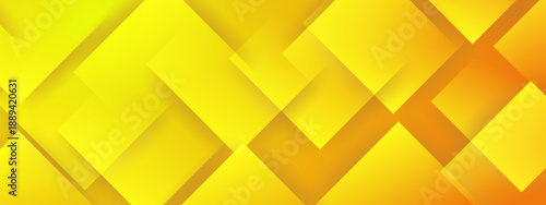 Energetic yellow and orange background with soft geometric layers and transparent square shapes for summer vibes