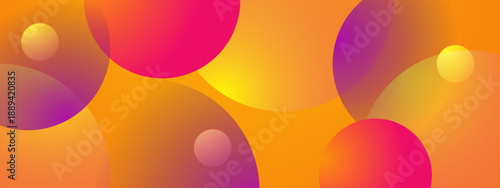 Overlapping translucent glowing circles in warm orange and pink tones creating a soft bokeh lighting effect
