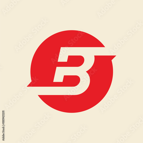 Letter B Minimalist Monogram Logo