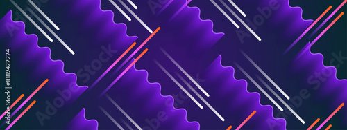 Dark futuristic backdrop with purple waves and glowing diagonal stripes for gaming vibe