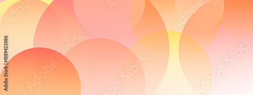 Vibrant warm background with soft orange and yellow overlapping circles suggesting sunlight and energy for summer marketing