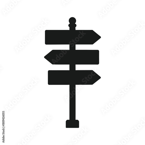 blank directional arrow sign symbol