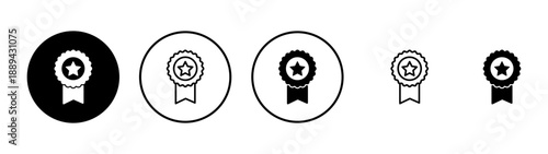Badge icon vector. Awards icon vector. Achieve sign and symbols. Stamp