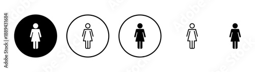 Female icon vector. woman sign and symbol
