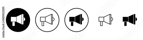 Megaphone icon vector. Loudspeaker sign and symbol