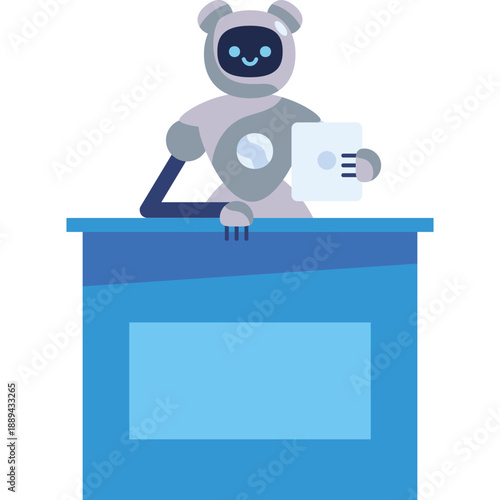AI Robot TV Presenter Character