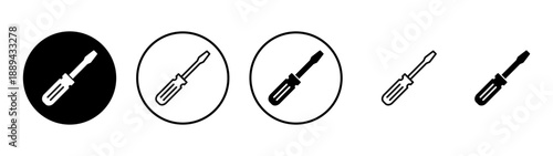 Screwdriver icon vector.tools sign and symbol