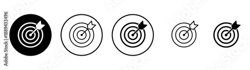 Target icon vector. goal icon vector. target marketing sign and symbol