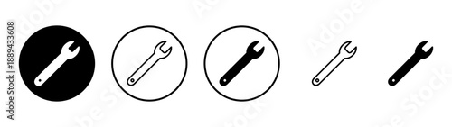 Wrench icon vector. repair icon. tools sign and symbol