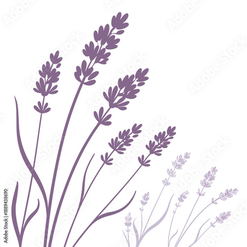 Soft 3D lavender rounded squares with an ethereal glow in a minimalist and dreamy design composition for backgrounds