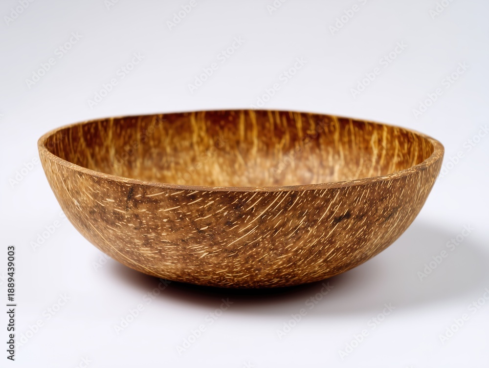 Fototapeta premium coconut shell on a white background 