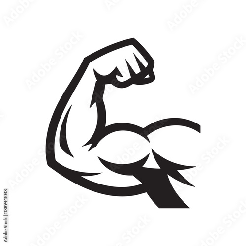 Strong Arm Bicep Silhouette