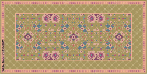 Intricate Ethnic Pattern in Serene Yellow for Luxurious Textiles	