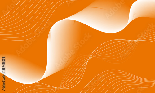 orange smooth lines wave curves soft gradient abstract background