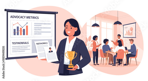 Successful Businesswoman Celebrated for Advocacy and Leadership.