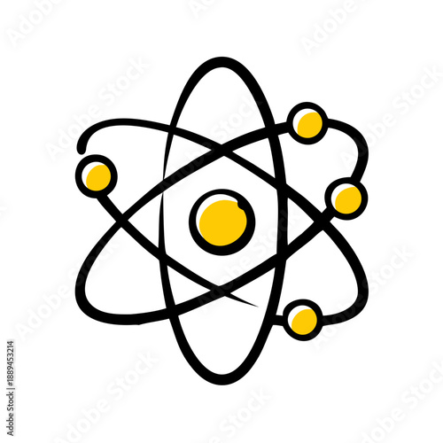 Science Atom Education Icon vector