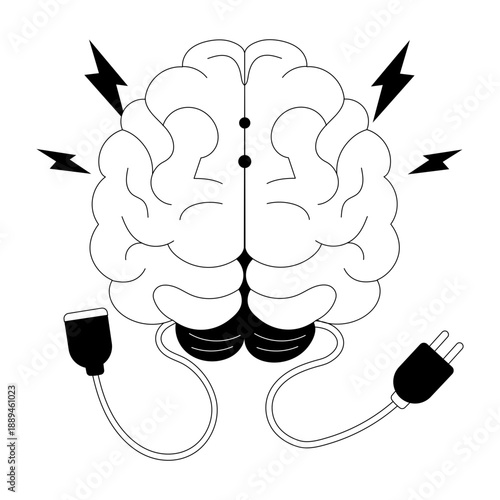 A hand drawn illustration showing brainstorm
