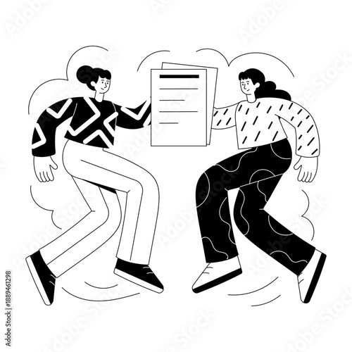 A hand drawn illustration showing brainstorm
