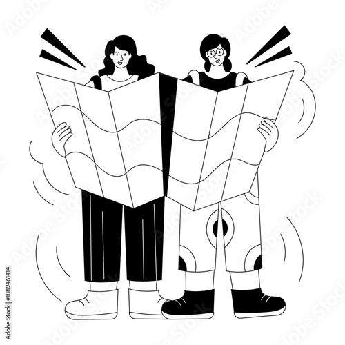 A hand drawn illustration showing brainstorm
