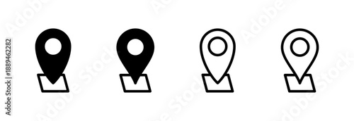 Address icon vector illustration. home location sign and symbol. pinpoint